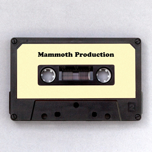 Mammoth Production music studio, illustrated by music casette